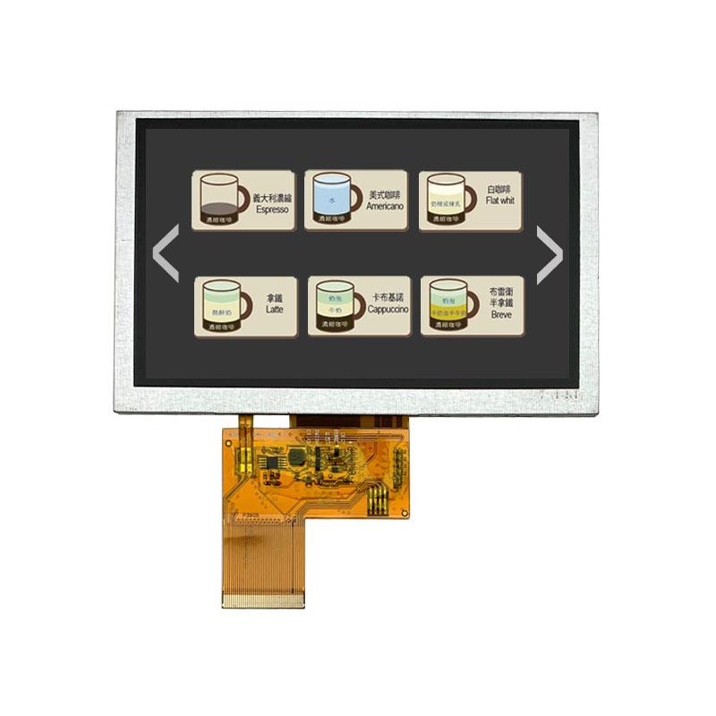5 inch tft lcd display 800*480 with 300 brightness 2