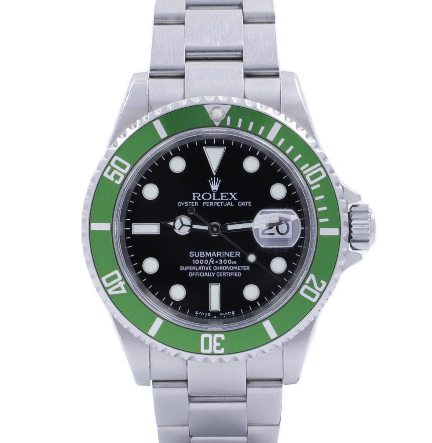 Rolex Submariner 16610LV Kermit Fullset Z-serial mens luxury watches men watch