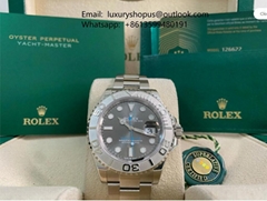 Rolex Yacht-Master 40 Platinum Bezel Rhodium Dial 126622 luxury watches for men