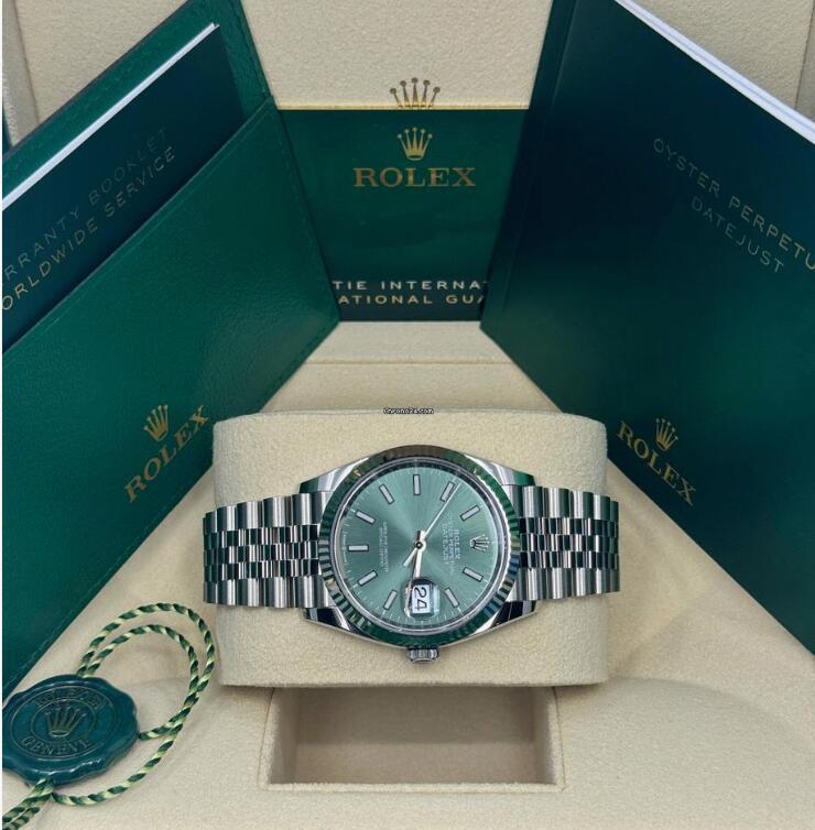 Rolex Datejust 36mm Green Jubilee 126234-0051 Women ladies sale cheap Watches