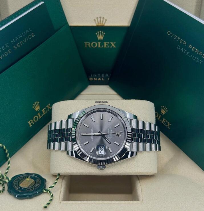 Rolex Datejust 41mm Rhodium Jubilee 126334-0014 buy luxury watches men online 