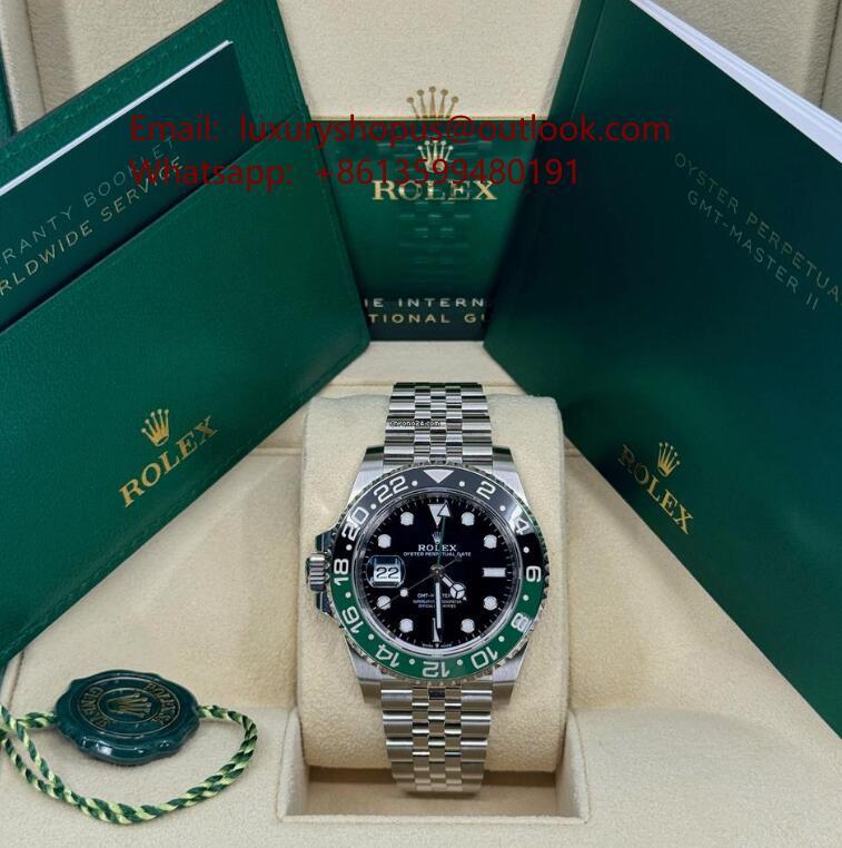 Rolex GMT-Master II 40mm Sprite Jubilee 126720VTNR best black luxury watches men