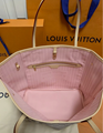 NEW               Neverfull MM Tote Bag Damier Ebene Pink     ag luxury handbag  17
