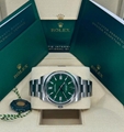 Rolex Oyster Perpetual 41mm Green 124300-0005 watch swiss luxury brand designer 