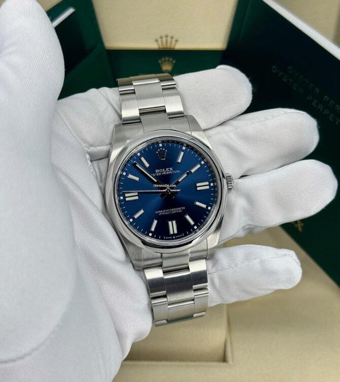 Rolex 2025 Oyster Perpetual 41mm Blue 124300-0003 Buy best cheap watch brands 