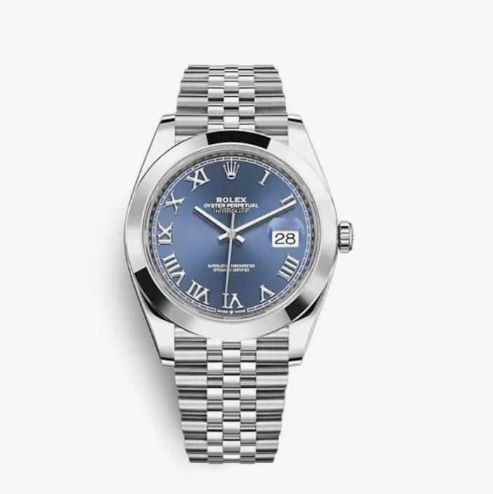 Rolex 2025 Datejust 41mm Blue Roman Jubilee 126300-0018 luxury best watch sale