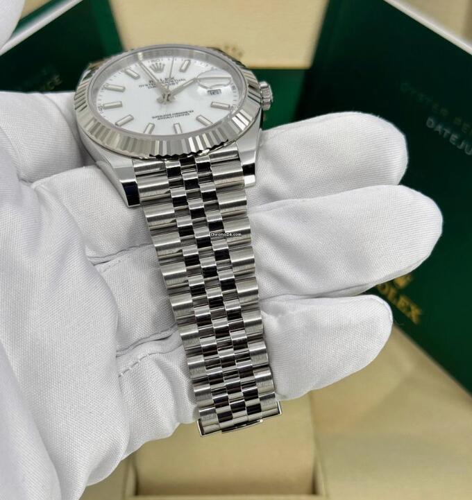 Rolex 2025 Datejust 41mm White Jubilee 126334-0010 buy rolex watches online men
