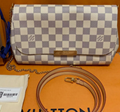 LV NEW LOUIS VUITTON Favorite MM Damier Azur Pochette Crossbody Bag ladies luxury 