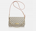 NEW LOUIS VUITTON Favorite MM Damier Azur Pochette Crossbody Bag ladies luxury 