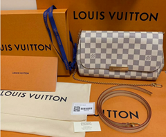 NEW               Favorite MM Damier Azur Pochette Crossbody Bag ladies luxury 