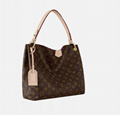 LOUIS VUITTON Monogram Graceful PM Shoulder Tote Bag Beige lv sale New With Tags