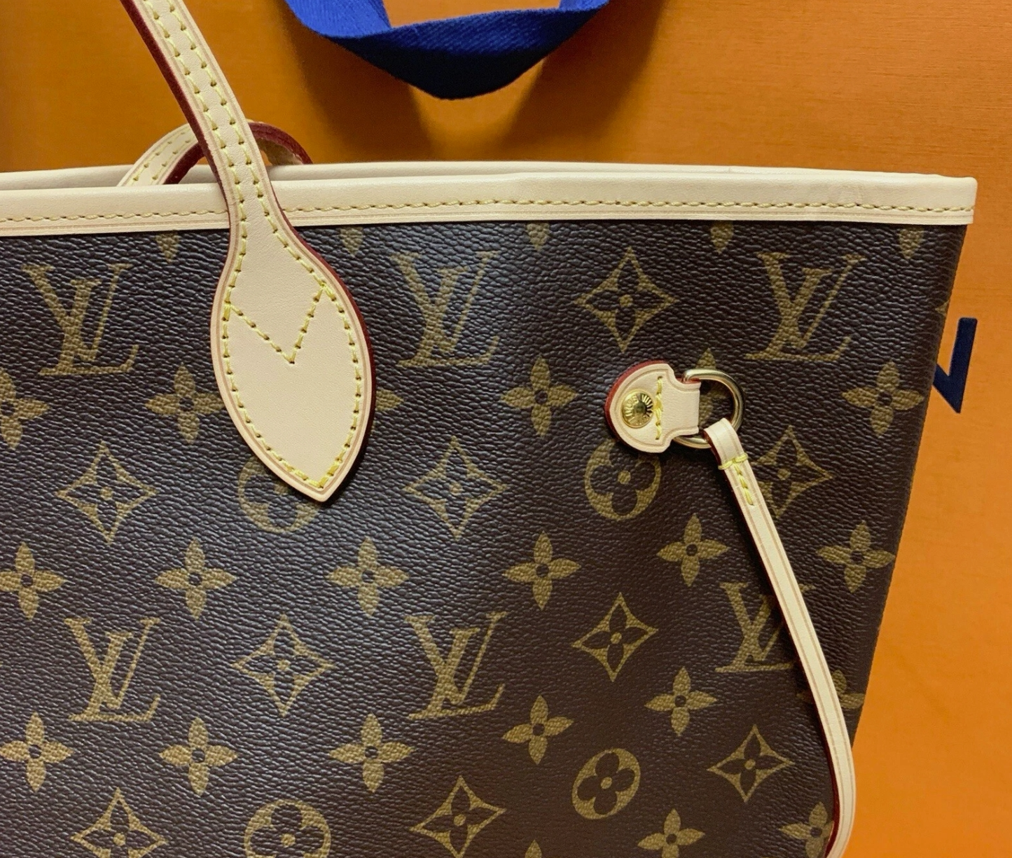 NEW LOUIS VUITTON Neverfull MM Tote Bag Monogram Rose Beige LV women designer 