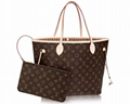 NEW               Neverfull MM Tote Bag Monogram Rose Beige     omen designer  16