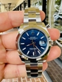 Rolex Datejust 126300 41mm Oyster Blue Stick Dial Smooth Bezel Watch B/Paper New