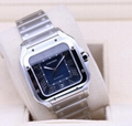 Cartier Santos WSSA0030 Large Blue Dial Watch Box/Paper Men Women watches cheap 