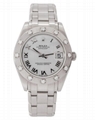Rolex Masterpiece 81319 18K White Gold 34mm MOP Dial 12 Diamond Bezel 