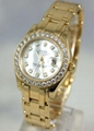 Rolex Masterpiece 81319 18K White Gold 34mm MOP Dial 12 Diamond Bezel 