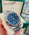 Rolex Datejust 41 126300 Full Custom Diamond Pave Set Baguette Dial brand luxury