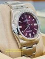 Rolex Oyster Perpetual 116000 RARE Purple Grape Dial Steel Oyster Band luxury 