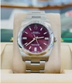 Rolex Oyster Perpetual 116000 RARE Purple Grape Dial Steel Oyster Band luxury 