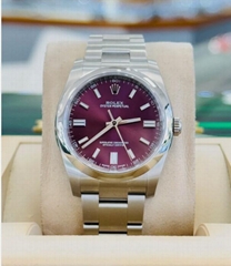 Rolex Oyster Perpetual 116000 RARE Purple Grape Dial Steel Oyster Band luxury 