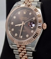 Rolex President 40mm Day-Date 228235 18K Rose Gold Chocolate Motif Dial 