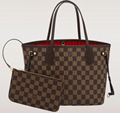 Louis Vuitton Neverfull GM Damier Ebene Cherry Purse Tote Bag handbag cheap lv 