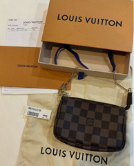               Mini Pochette Damier Ebene Canvas     omen handbag cheap N58009