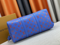 Louis Vuitton Keepall Monogram Blue Canvas Buy luxury LV Men womenTravel Bags