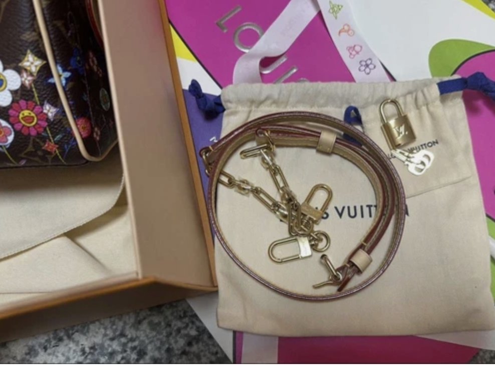 Louis Vuitton x Takashi Murakami collaboration Speedy Bandouliere 20 LV handbag 