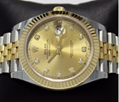 Rolex Datejust 41mm 126333 Jubilee 18K Yellow Gold/SS Factory Diamond Watch NEW