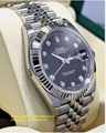 Rolex Datejust 126334 41mm Jubilee Black Diamond Dial 18K W Gold Bezel swiss men