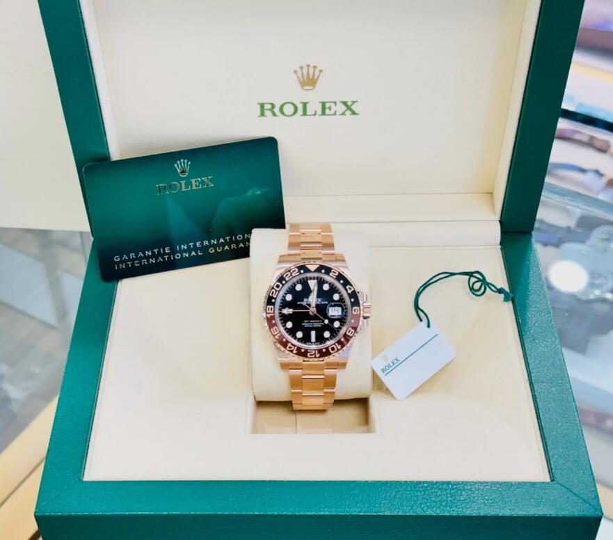 Rolex GMT-Master II Rootbeer 18K Rose Gold 126715CHNR Box/Papers 2024 luxury men