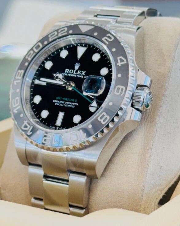Rolex GMT-Master II 126710GRNR Bruce Wayne Oyster Band Watch BOX/PAPERS Swiss 