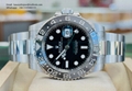 Rolex Oyster Perpetual 36 Pink Baton Black Dial Steel Mens Watch 116000 Women 