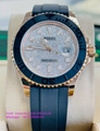 Rolex Yacht-Master 40 126655 18kt Rose Gold Factory Diamond Dial Oyster Flex NEW