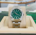 Rolex Oyster Perpetual OP 36mm 126000 Factory Green Dial Oyster Bracelet swiss 