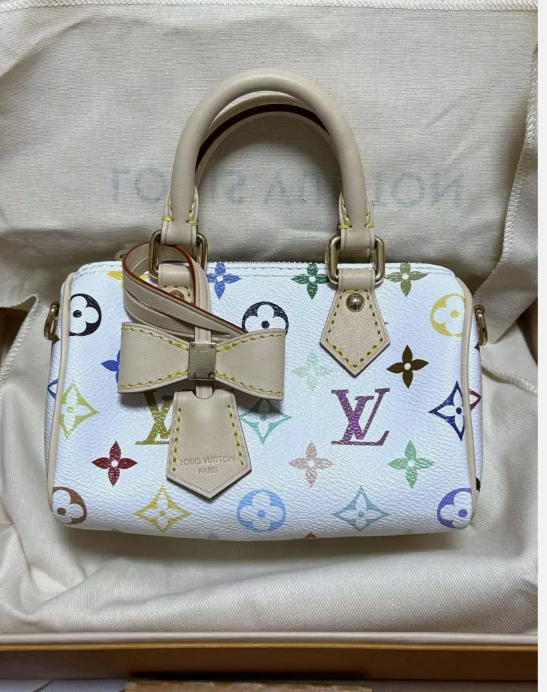               bags     M Nano Bucket M13417 Cherry Blossom Body Pouch Dust Bag 12