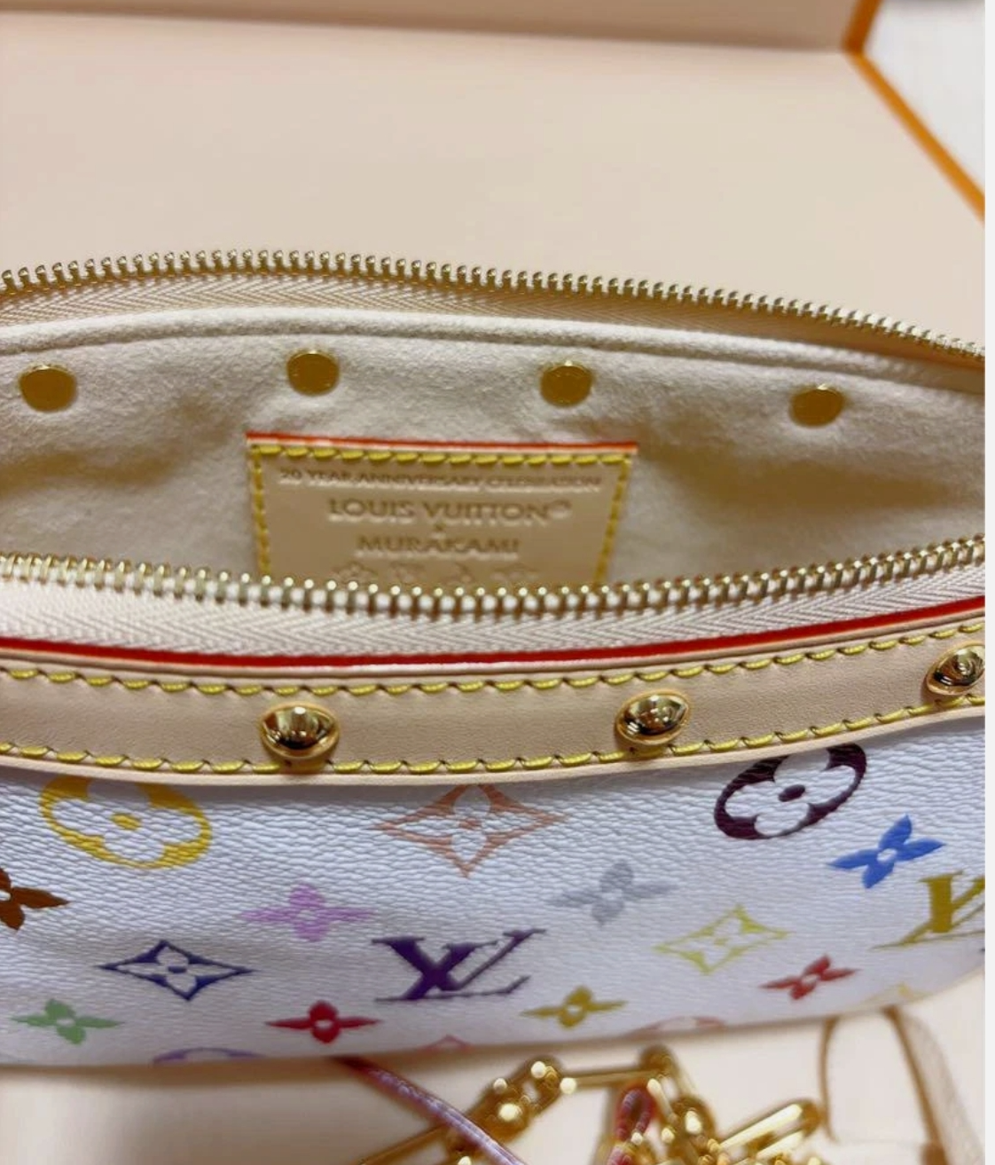 Louis Vuitton LV Bags Takashi Murakami Pochette Accessoires M13404 Multicolor