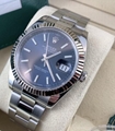 Rolex Datejust 126334 41mm Bianco Quadrante Romano 18K Oro Ghiera Nuovo Orologio