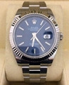 Rolex Datejust 126334 41mm Bianco Quadrante Romano 18K Oro Ghiera Nuovo Orologio