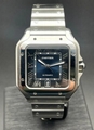 Cartier Ballon Bleu W69012Z4 2.25CT Diamond Bezel 42MM XL Size Steel Watch NEW  