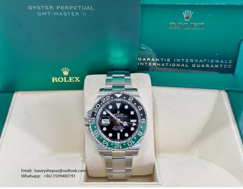 Rolex Gmt-master II 126720VTNR Sinistrorso Sprite Quadrante Nero Oyster Swiss 