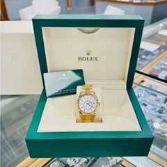 Rolex Sky-Dweller 336938 18K Yellow Gold White Dial Watch Box and Papers swiss 