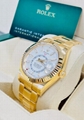 Rolex Sky-Dweller 336938 18K Yellow Gold White Dial Watch Box and Papers
