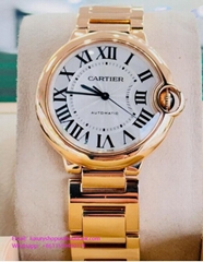 Cartier Ballon Bleu 36mm Midsize 3003 W69004Z2 18K Rose Gold Watch BOX/PAPERS   