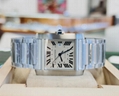 Cartier Tank Française WSTA0067 36.7mm Large Silvered Roman Dial Box/Paper lady