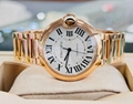 Cartier Tank Française WSTA0067 36.7mm Large Silvered Roman Dial Box/Paper lady