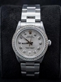 Rolex Oyster Perpetual - Ref. 77080 - Custom Silver Diamond Dial & Bez Buy swiss