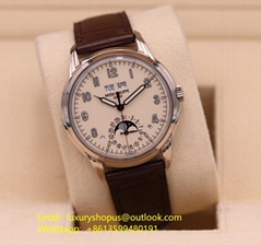 Patek Philippe Perpetual Calendar White Gold Cream Lacquer Dial 5320G buy swiss 